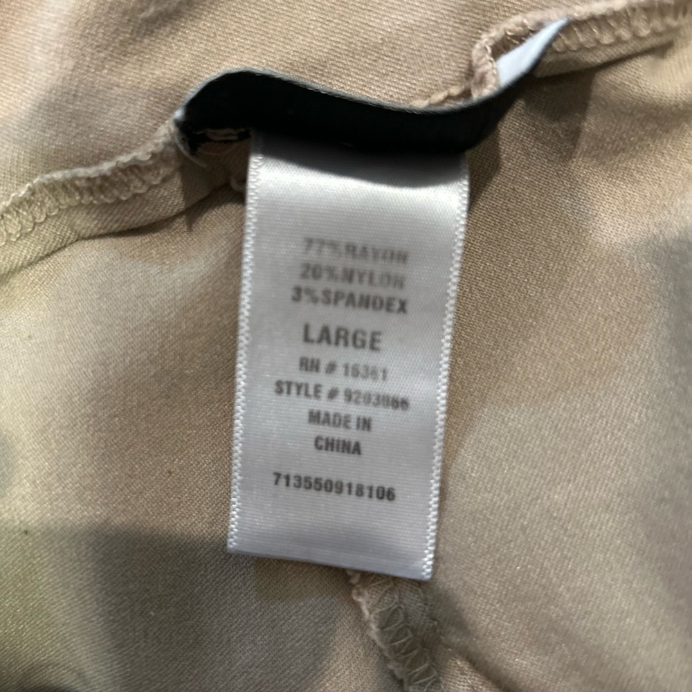 Joe B by Joe Benbasset Women’s Pants Beige Khaki Pull On Stretch Ankle Size L - Picture 3 of 8